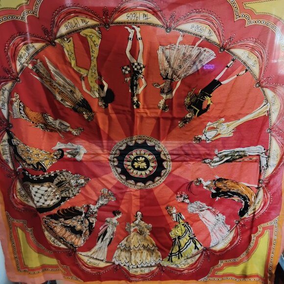 Rare Vintage Bob Mackie “Wearable Art” Silk Scarves 36×36 in, Mint with Original - Picture 10 of 10